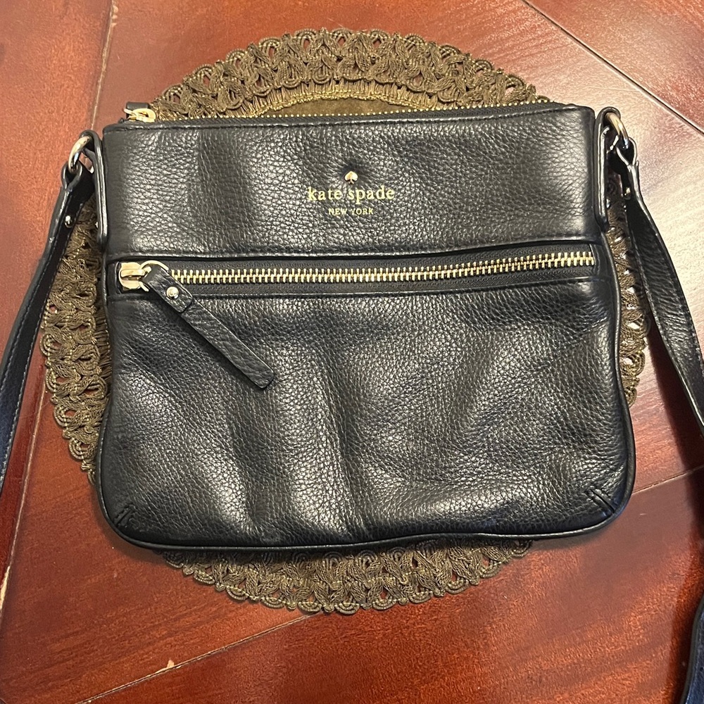 kate spade Black Leather Crossbody Bag